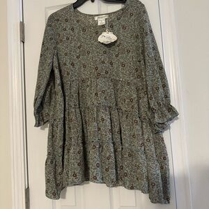 Paisley Vine Floral Dress